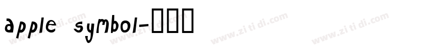 apple symbol字体转换